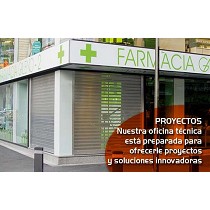 Puertas enrollables para farmacias