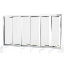 Ventanas con vidrios verticales