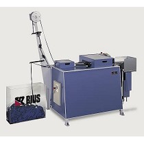 Mquina enrolladora y medidora en cartn