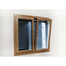 Ventanas de aluminio y madera