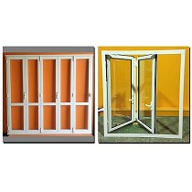 Ventanas plegables deslizantes acristaladas