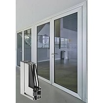 Puerta peatonal coplanaria