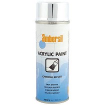 Pintura acrlica en aerosol en color plateado