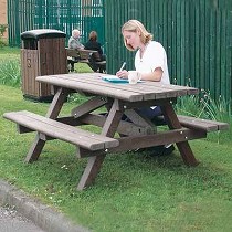 Mesas de picnic de plstico reciclado