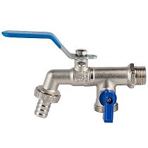 Vlvulas de esfera para manguera con dos salidas