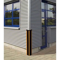 Proteccin de ngulo de caucho sobre perfil de acero