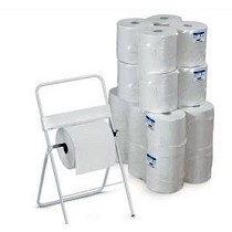 Kits bobinas de papel y portarrollos con pie