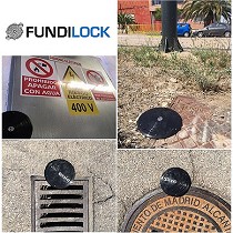 Sistema de seguridad antirrobo para tapas de alcantarillado y tapas de registro