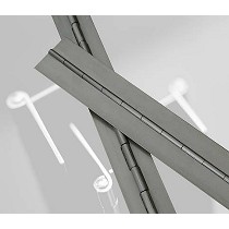 Bisagras de piano continuas en acero inoxidable