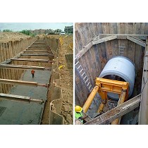 Pantallas de tablestacas arriostradas con perfiles metlicos