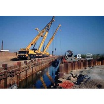 Pantallas de tablestacas arriostradas con tirantes