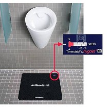 Alfombras desinfectantes para urinarios