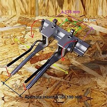 Bastidor universal para bordar botas, bolsillos, puos, cuellos