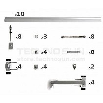 Estructura para tres paneles de red solar