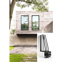 Sistema abisagrado de aluminio