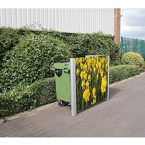 Pantallas cubre contenedores de residuos