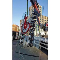 Ventosas de batera para montaje de vidrios especiales