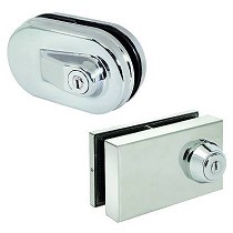 Cerraduras y cerraderos para puertas de cristal