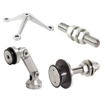 Araas, rtulas y conectores para cristal templado