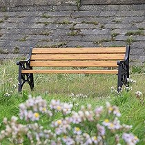 Banco urbano de plstico reciclado