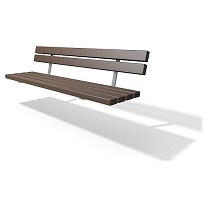 Banco urbano de plstico reciclado