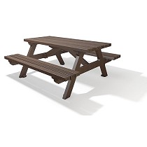 Mesa de picnic de plstico reciclado