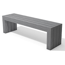 Bancos urbanos de plstico reciclado