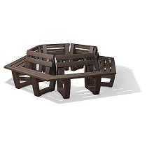 Bancos urbanos de plstico reciclado circular