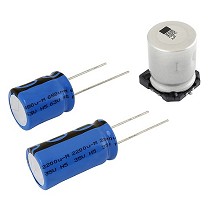 Condensadores electrolticos de aluminio polarizado