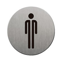 Placas informativas de aseo hombre