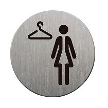 Placas informativas de vestuario femenino