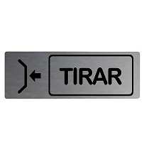 Placas informativas tirar