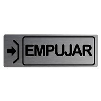 Placas informativas empujar