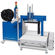 Mquina flejadora con transportador de rodillos