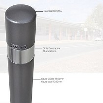 Pilonas con anilla decorativa