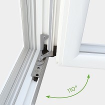 Sistemas con bisagra invisible y abertura a 110