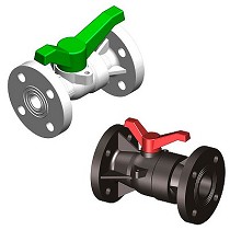 Vlvulas de bola de 2 vas bridada compacta