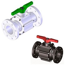 Vlvulas de bola bridadas termoplsticas