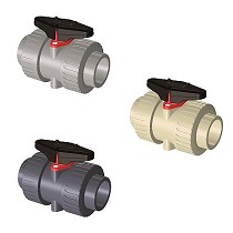 Vlvulas de bola de 2 vas doble unin