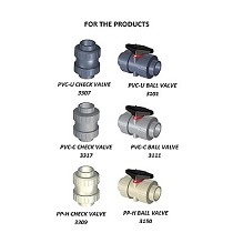 Fittings para vlvulas de bola y de retencin