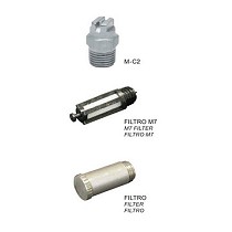 Boquillas de salida plana para bajo caudal