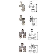 Articulaciones para portaboquillas de latn