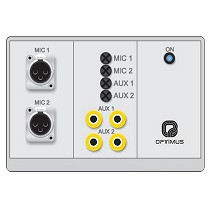 Preamplificadores de 2 entradas de micrfono y 2 de auxiliar