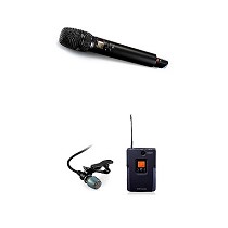 Micrfonos inalmbricos de mano y de solapa con pinza