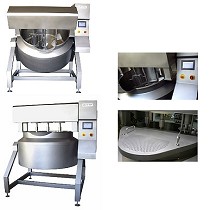 Marmitas de coccin volcable con removedor