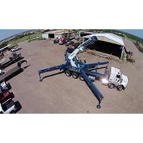 Gra articulada sobre camin