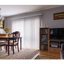 Cortinas de lamas verticales