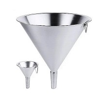 Embudo de acero inoxidable