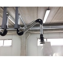 Brazos articulados de acero inoxidable