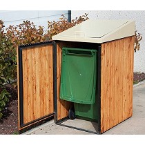 Cubrecontenedor con tapa y puerta